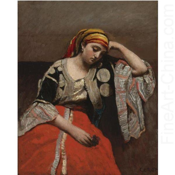 Jean-Baptiste Camille Corot Juive d'Alger china oil painting image